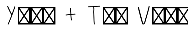 Yeti + The Vamp font preview